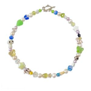 Harper Pearl Charms Necklace/ Ian/ Mismatched